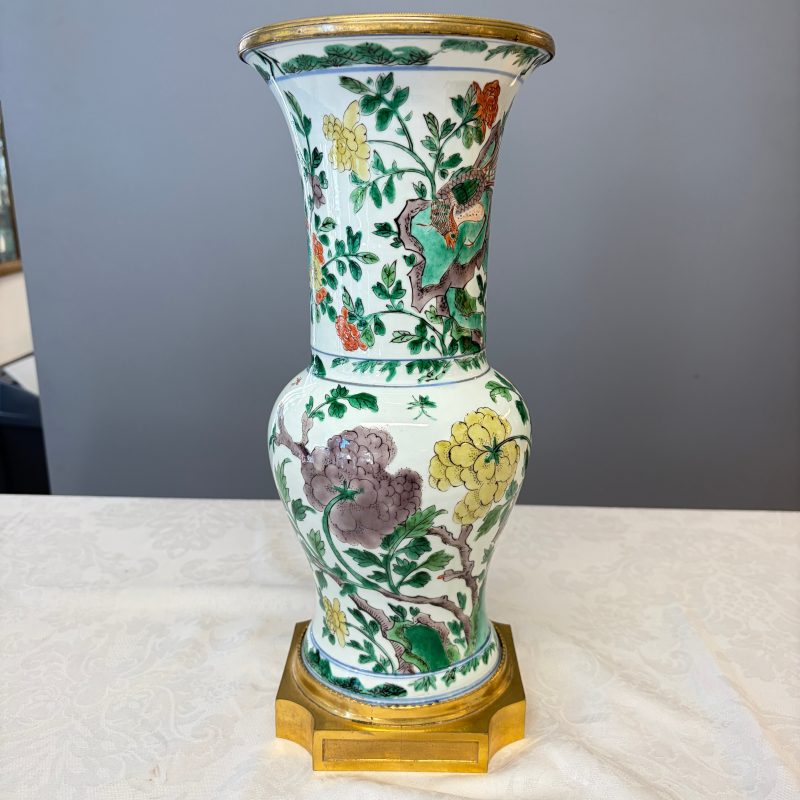A Chinese famille verte gilt-bronze-mounted 'Yenyen' vase with pheasants - 图21