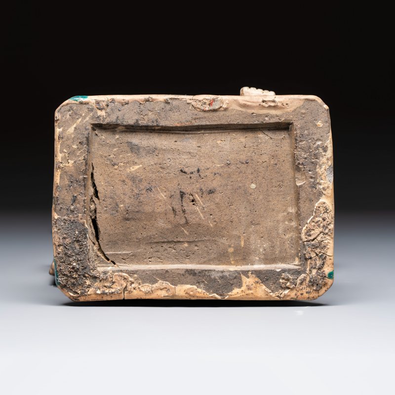 A Chinese Fahua-glazed stoneware model of Zhenwu - 图7