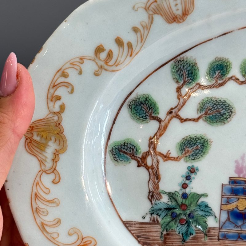 A Chinese famille rose ‘Valentine Pattern’ oval dish - 图5