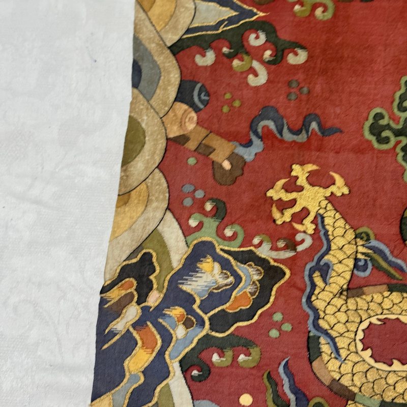 A Chinese kesi silk 'Dragons and Phoenixes' panel - 图28