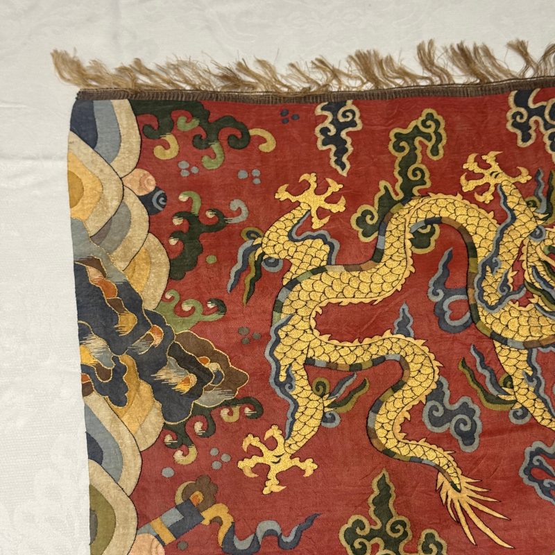 A Chinese kesi silk 'Dragons and Phoenixes' panel - 图30