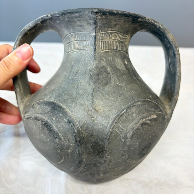 Two Chinese Sichuan black burnished pottery amphoras - 图22
