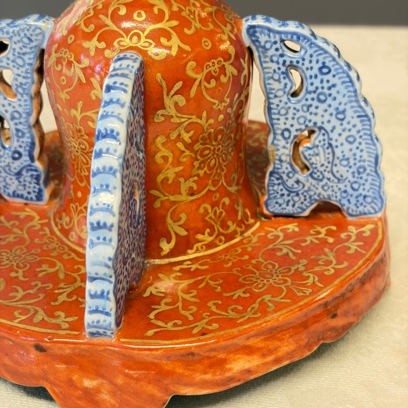 A Chinese famille rose stand, later mounted as lamp - 图15