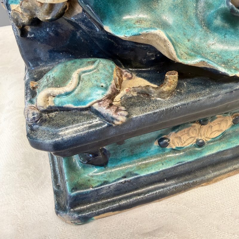 A Chinese Fahua-glazed stoneware model of Zhenwu - 图17