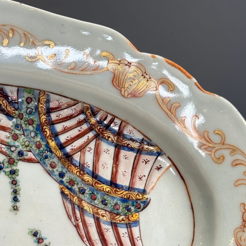 A Chinese famille rose ‘Valentine Pattern’ oval dish - 图8