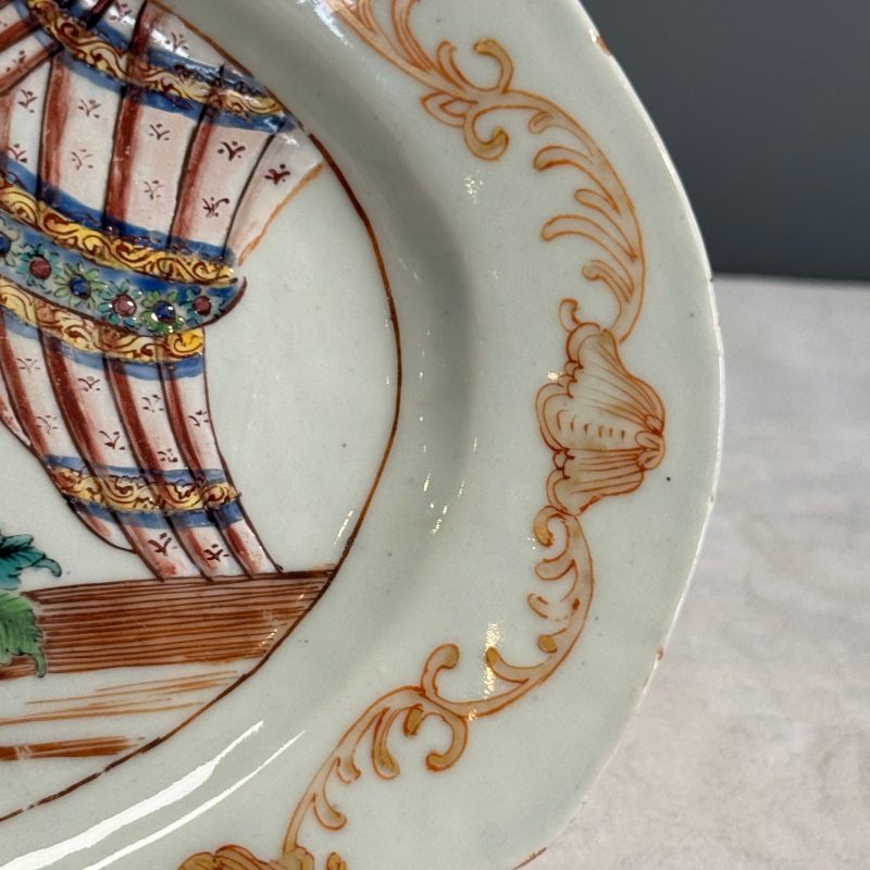 A Chinese famille rose ‘Valentine Pattern’ oval dish - 图9
