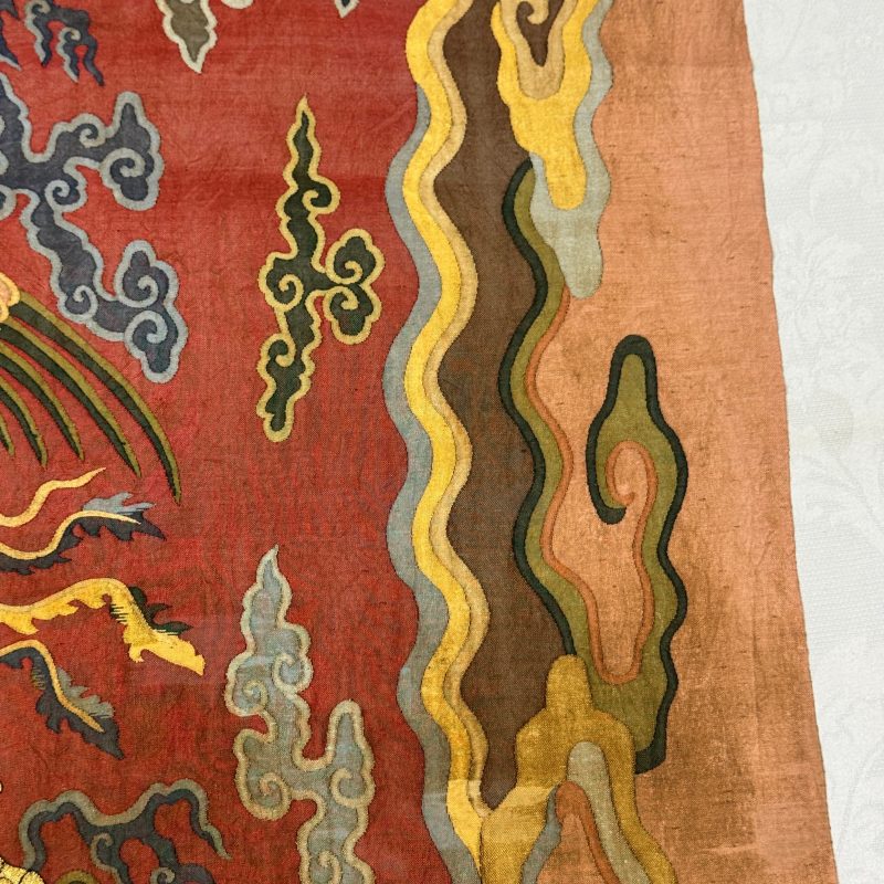 A Chinese kesi silk 'Dragons and Phoenixes' panel - 图33
