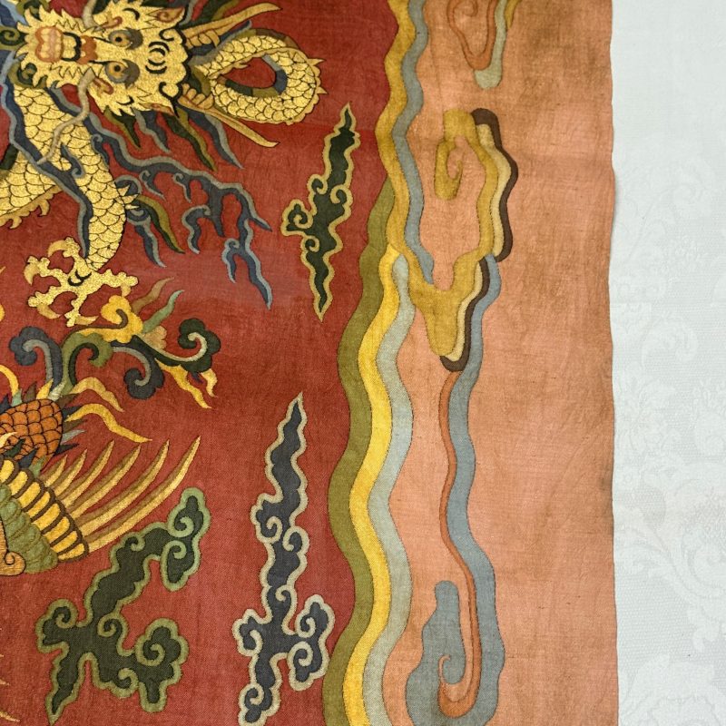 A Chinese kesi silk 'Dragons and Phoenixes' panel - 图34