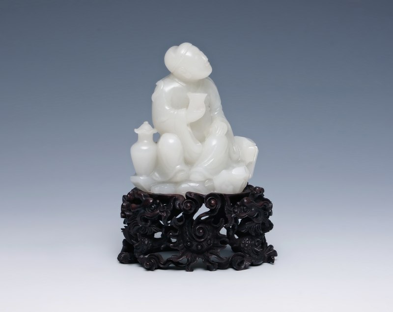 An exceptional white jade figure, Qianlong mark and of the period (1736-1795) - 图16