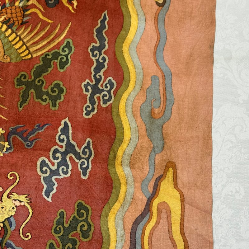 A Chinese kesi silk 'Dragons and Phoenixes' panel - 图36
