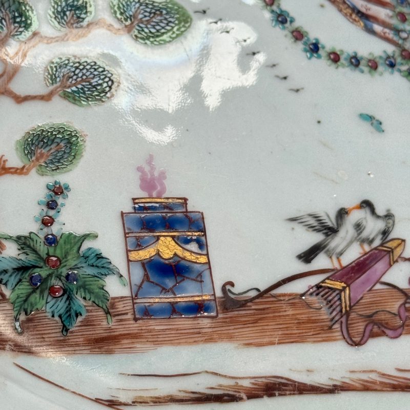 A Chinese famille rose ‘Valentine Pattern’ oval dish - 图13