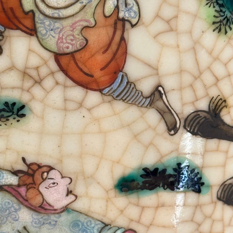 A pair of Chinese Nanking famille rose 'Warriors' vases - 图27