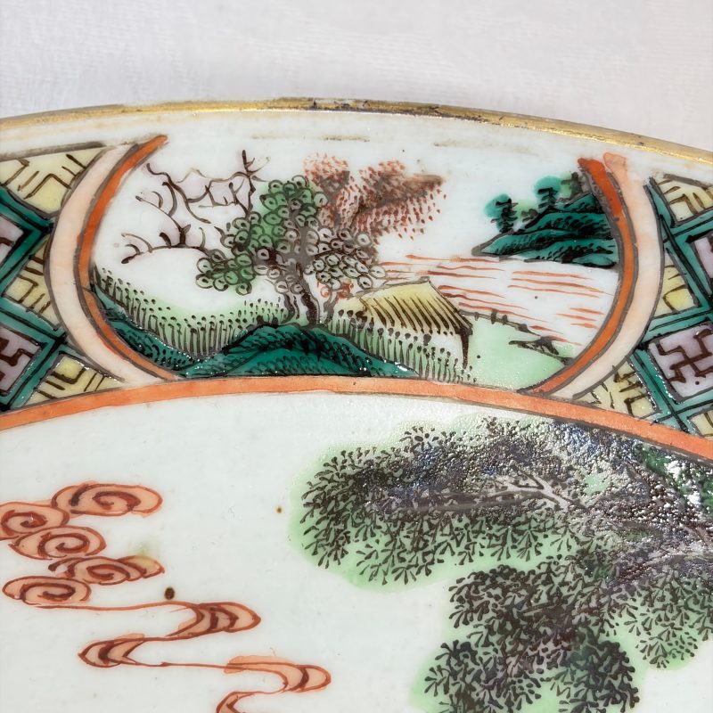 A Chinese famille verte dish with narrative design - 图9