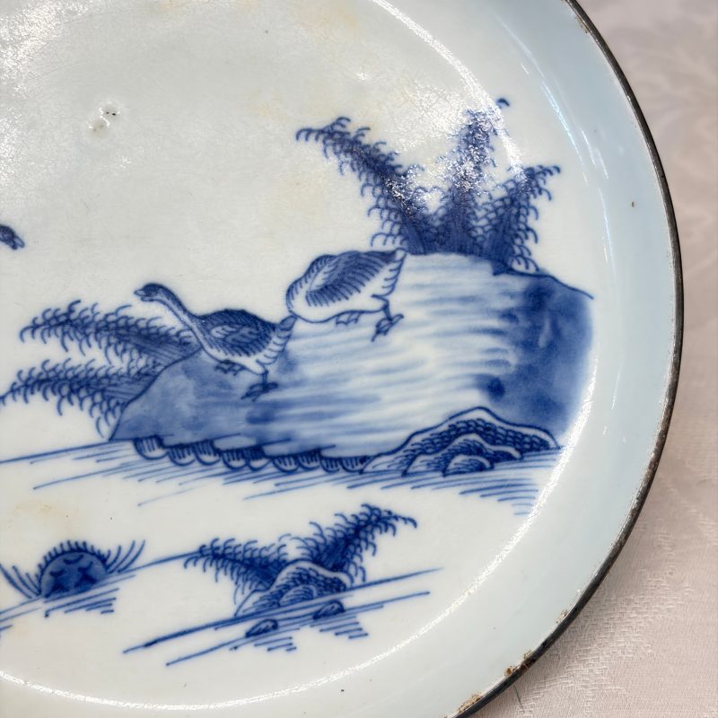Five Chinese blue and white 'Bleu de Hue' 'Riverscape' plates - 图56