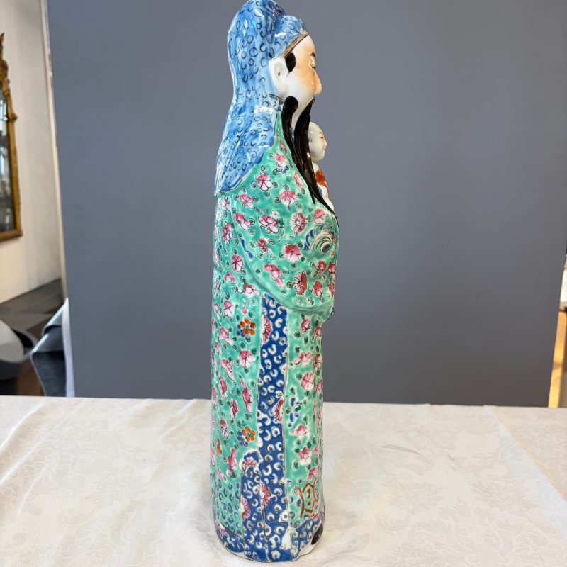 Two Chinese famille rose figures of star gods - 图43