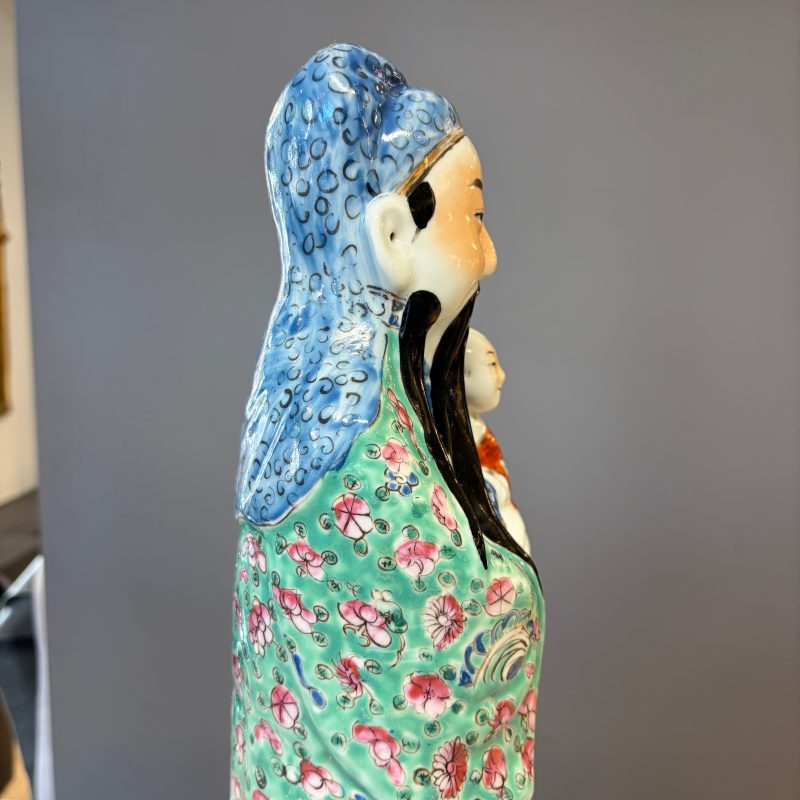 Two Chinese famille rose figures of star gods - 图44