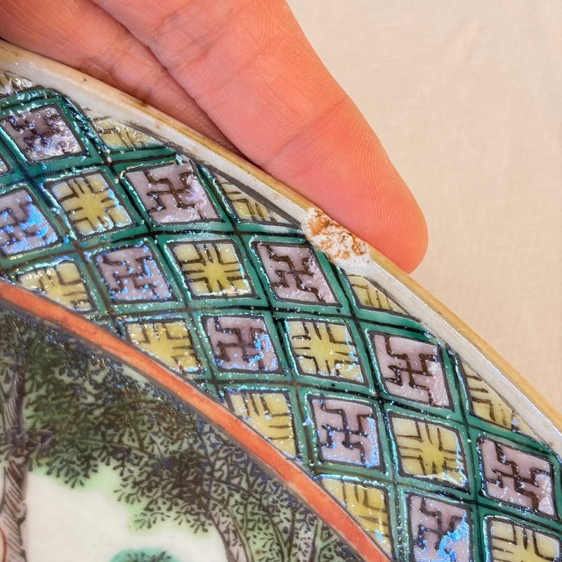 A Chinese famille verte dish with narrative design - 图8