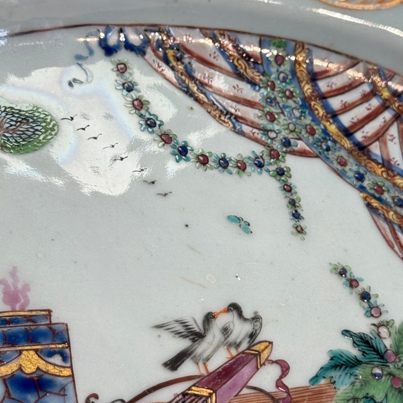 A Chinese famille rose ‘Valentine Pattern’ oval dish - 图14