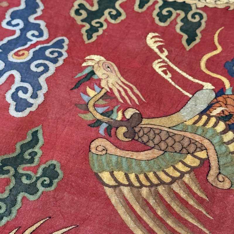 A Chinese kesi silk 'Dragons and Phoenixes' panel - 图38