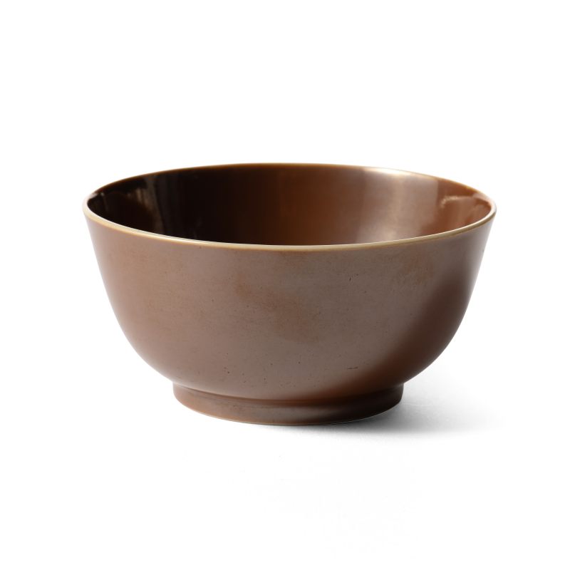 A café-au-lait-glazed bowl, Daoguang mark and of the period (1821-1850) - 图1