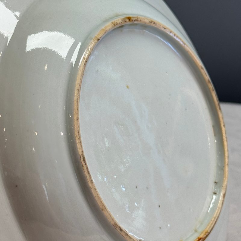 Four Chinese famille rose plates with floral and landscape design - 图19