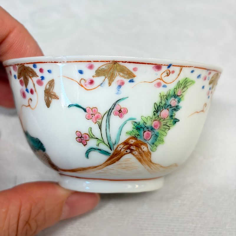 A rare Chinese famille rose export tea bowl and saucer with 'Apollo Playing the Lyre' - 图22