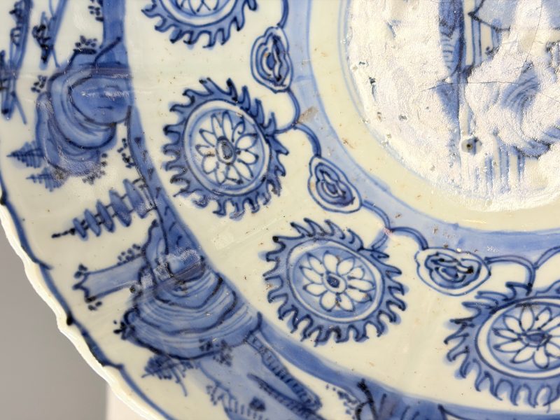 A Chinese blue and white 'Flying Horses and Landscapes' bowl - 图16