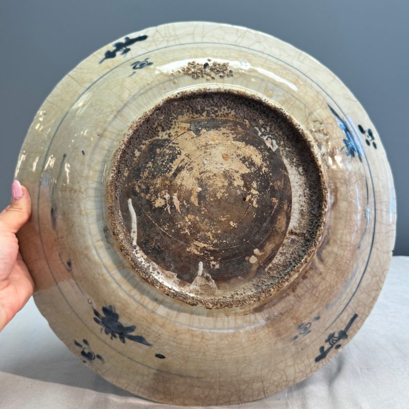 A Chinese Swatow blue and white 'Deer' dish - 图10