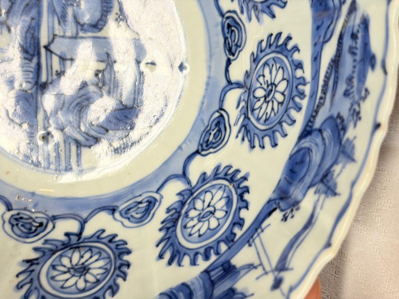 A Chinese blue and white 'Flying Horses and Landscapes' bowl - 图17
