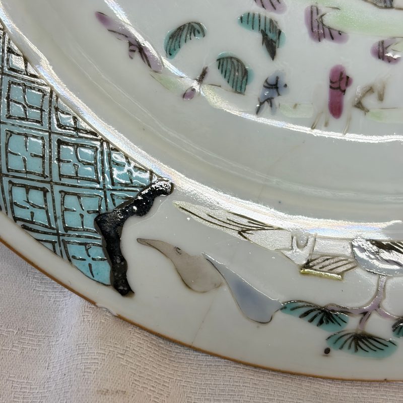 A collection of 13 Chinese famille rose 'Landscape' plates and dishes - 图45