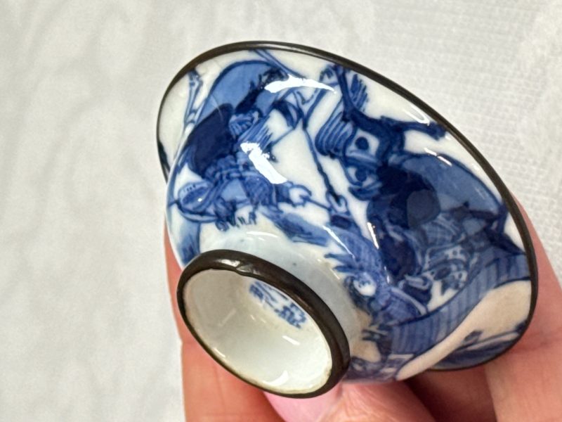 A Chinese blue and white 'Bleu de Hue' four-piece tea set - 图46