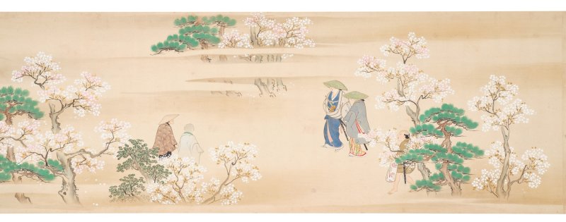 Tamura Suio (fl. 1681-1736), Cherry blossom viewing and pleasure boats, Edo period, early 18th century | 田村水鷗　花見舟遊図巻　江戸時代中期　18世紀前半 - 图4
