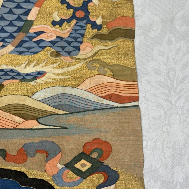 A Chinese kesi 'Deer, Crane and Dragon' panel - 图17