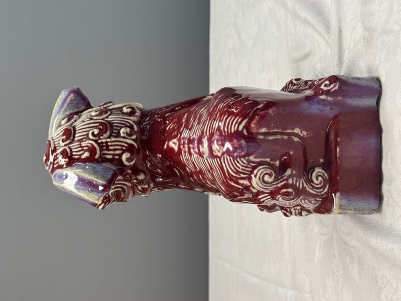 A pair of Chinese flambé-glazed models of Buddhist lions - 图11