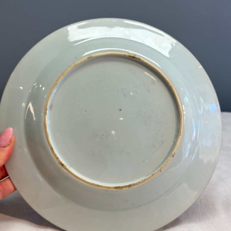 Four Chinese famille rose plates with floral and landscape design - 图28