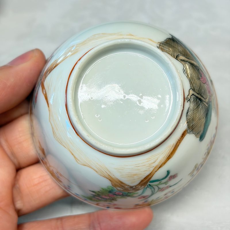A rare Chinese famille rose export tea bowl and saucer with 'Apollo Playing the Lyre' - 图28