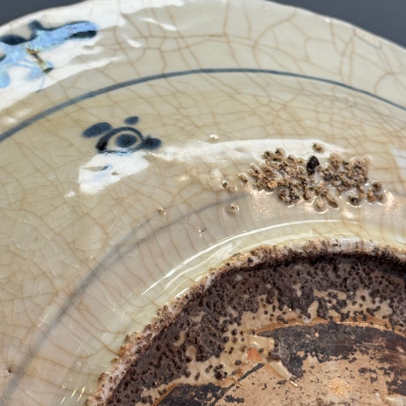 A Chinese Swatow blue and white 'Deer' dish - 图14