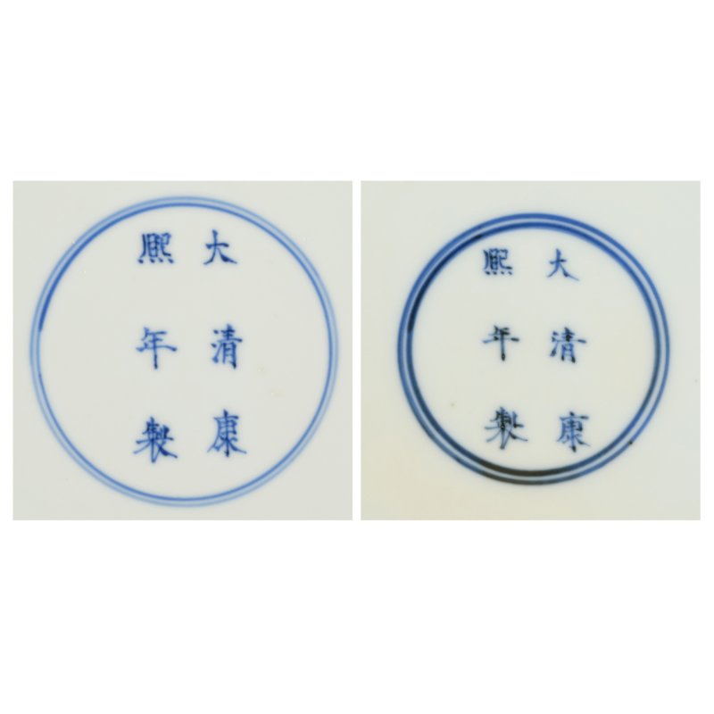A fine pair of incised purple-glazed ‘dragon’ dishes, Marks and period of Kangxi | 清康熙　茄皮紫釉暗龍紋盤一對　《大清康熙年製》款 - 图3
