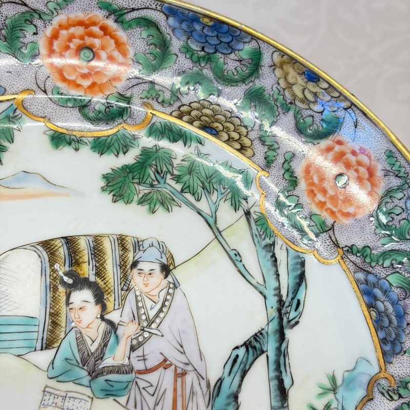 A set of six Chinese Canton famille verte plates with narrative design - 图52