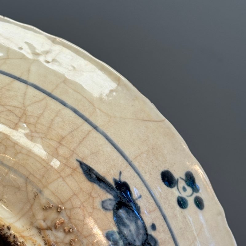 A Chinese Swatow blue and white 'Deer' dish - 图18