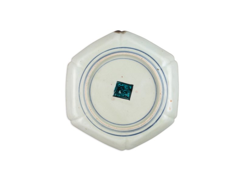 A set of ten porcelain dishes, Ko-Kutani type, Hizen, Edo period, mid-17th century | 色絵鶉図六角皿　十枚　肥前　古九谷様式　江戸時代前期　1640～50年代 - 图16