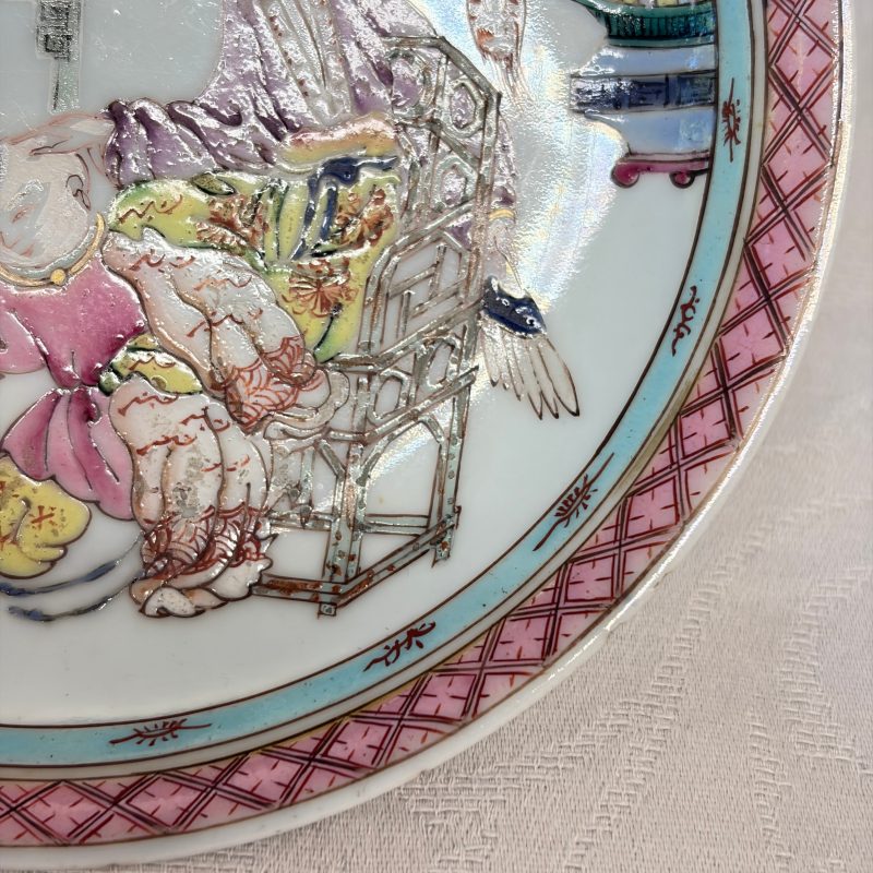 三娘教子 | A fine Chinese famille rose 'San Niang Jiao Zi 三娘教子' tea bowl and saucer - 图14
