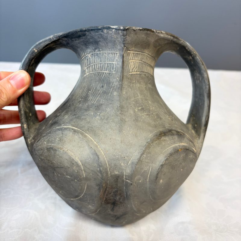 Two Chinese Sichuan black burnished pottery amphoras - 图24