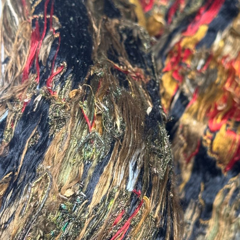 A rare Chinese peacock-feather brocade 'Dragons amid Clouds and Waves' panel - 图37