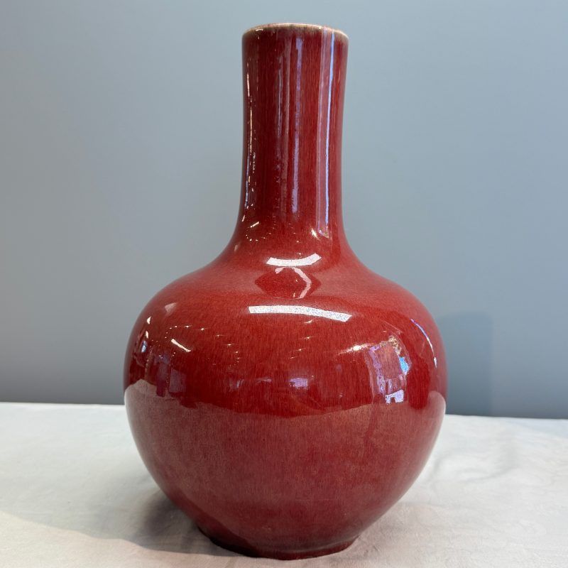 A Chinese copper-red-glazed bottle vase - 图8