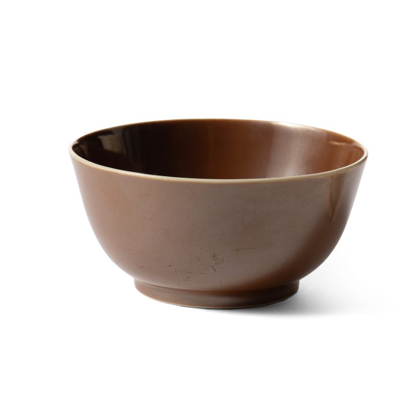 A café-au-lait-glazed bowl, Guangxu mark and of the period (1875-1908) - 图1
