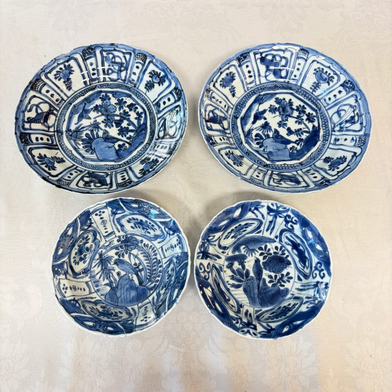 Two Chinese 'Kraak' blue and white plates and two 'Klapmuts' bowls - 图10