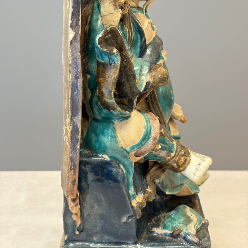 A Chinese Fahua-glazed stoneware model of Zhenwu - 图30