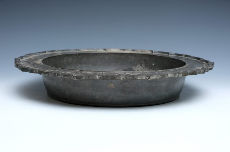 A large mixed metal pewter inlay dish 'Leaping the Dragon Gate', Xi Lian Pen (wash basin) - 图10