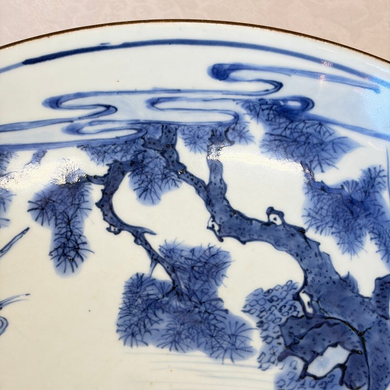 八仙祝壽 | A Chinese blue and white 'Ba Xian Zhu Shou 八仙祝壽' dish - 图4